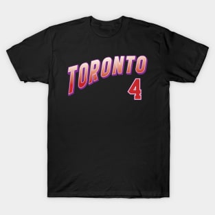 Retro Toronto Number 4 T-Shirt